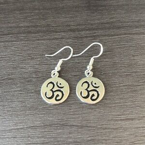 Om Coin Earrings NWT